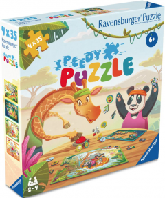 Puzzle interactiv - Animalute jucause, 140 piese
