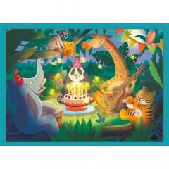 Puzzle interactiv - Animalute jucause, 140 piese