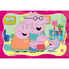 Puzzle - Familia Peppa Pig, 48 piese