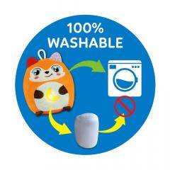 Jucarie bebelusi - Vulpe de plus cu lumina de noapte si sunete pentru relaxare