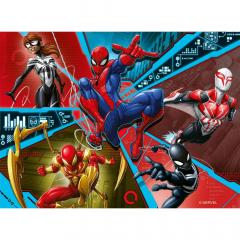 Puzzle 4 in 1 - Marvel Spiderman, 72 piese