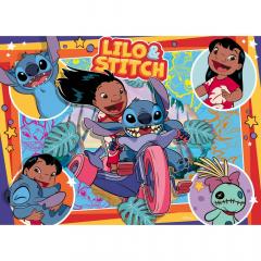 Puzzle 4 in 1 - Disney Stitch, 100 piese