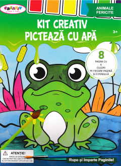 Kit creativ - Picteaza cu apa - Animale fericite