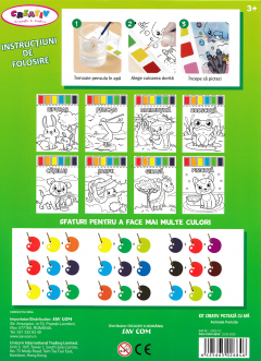 Kit creativ - Picteaza cu apa - Animale fericite
