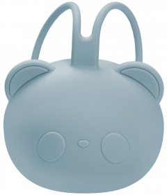 Suport pentru suzeta din silicon - The Little Bear - Aqua Blue