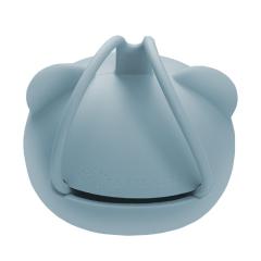 Suport pentru suzeta din silicon - The Little Bear - Aqua Blue