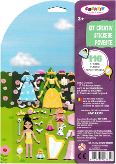 Kit creativ - Stickere poveste - Castelul cu printese