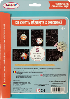 Kit creativ - Razuieste & descopera - Petrecere cu animalute