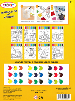 Kit creativ - Picteaza cu apa - Distractie & transport