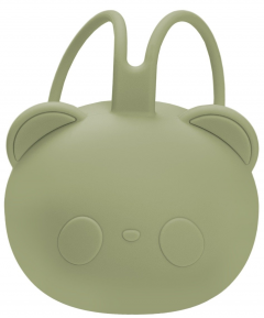 Suport pentru suzeta din silicon - The Little Bear - Raw Green