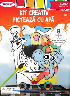 Kit creativ - Picteaza cu apa - Lumea circului