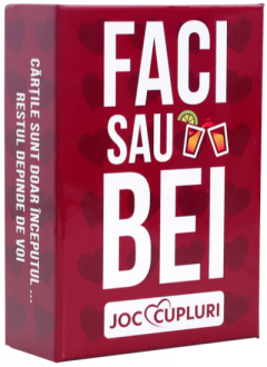 Joc de societate - Faci sau bei - Cupluri