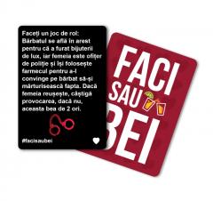 Joc de societate - Faci sau bei - Cupluri