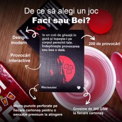 Joc de societate - Faci sau bei - Cupluri