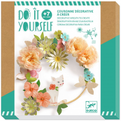Set creativ - DIY Coronita cu flori Dalia