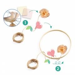 Set creativ - DIY Coronita cu flori Dalia