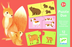 Puzzle Duo - Mama-Pui, 12 piese