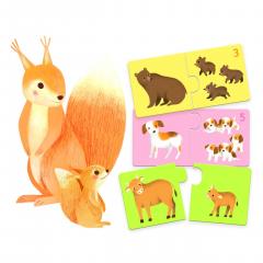 Puzzle Duo - Mama-Pui, 12 piese