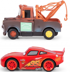 Set 2 masinute cu telecomanda - Fulger McQueen si Mater