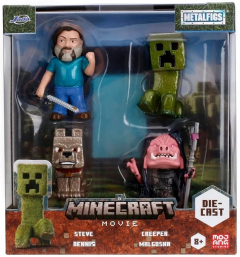 Set 4 figurine - Minecraft The Movie, 6.5cm