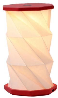 Lampa - Mini Hexagon Twist - Coral Red