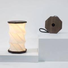 Lampa - Mini Hexagon Twist - Walnut Drift