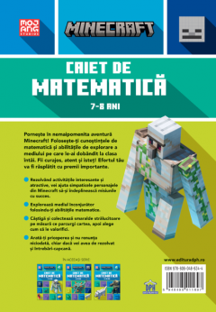 Minecraft - Caiet de matematica 7-8 ani