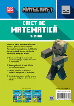 Minecraft - Caiet de matematica 9-10 ani