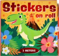 Rola de autocolante la cutie - Dino