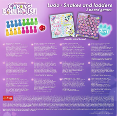 Joc - Dream Works Gabby's Dollhouse 2in1 - Ludo si Serpisori Scari