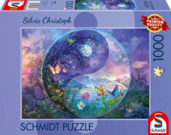 Puzzle 1000 piese - Yin & Yang - Lumea fantastica a insectelor