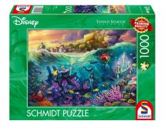 Puzzle 1000 piese - Disney - Mica Sirena - Ursula