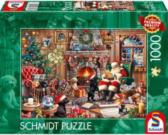 Puzzle 1000 piese - Craciun confortabil