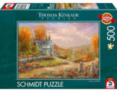 Puzzle 500 piese - Toamna la Dealul merelor