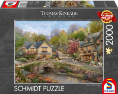 Puzzle 1000 piese - Vara in satul Cobblestone