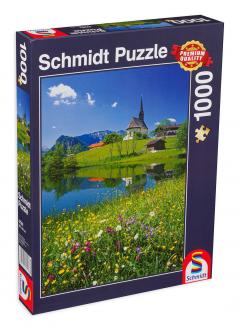 Puzzle 1000 piese - Einsiedlhof and St. Nicholas Church