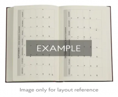 Agenda 2026 - Paperblanks - Blue Luxe (Luxe Design) - Mini 12-Month Verso Hardcover Flexi