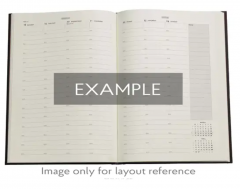 Agenda 2026 - Paperblanks - Blue Luxe (Luxe Design) - Grande Vertical Hardcover Flexi