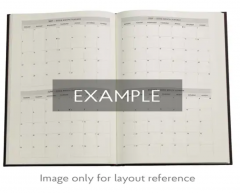 Agenda 2026 - Paperblanks - Blue Luxe (Luxe Design) - Grande Vertical Hardcover Flexi