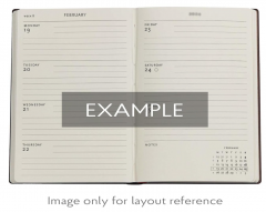 Agenda 2026 - Paperblanks - Morris Birds (William Morris) - Mini 12-Month Horizontal Softcover Flexi