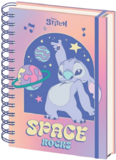 Caiet spiralat A5 - Lilo & Stitch - Space Rocks