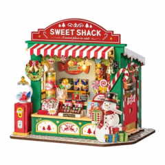 Puzzle 3D 170 piese - Casuta Christmas Candy Stand