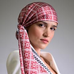 Esarfa - Stelute rosii 65cm