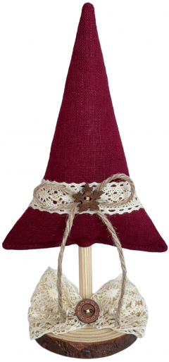 Decoratiune de Craciun - Brad de Craciun Burgundy Linen