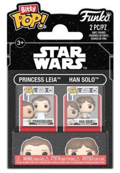 Set 2 figurine - Bitty Pop! Star Wars: Princess Leia & Han Solo