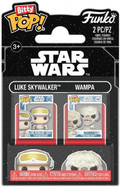 Set 2 figurine Luke Skywalker & Wampa - Star Wars - Bitty Pop! - Funko