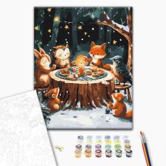 Set pictura pe numere - Petrecere cu ceai