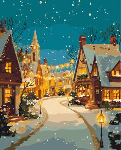 Set pictura pe numere - Atmosfera de Craciun