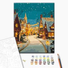 Set pictura pe numere - Atmosfera de Craciun