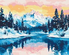 Set pictura pe numere - Varfuri inzapezite